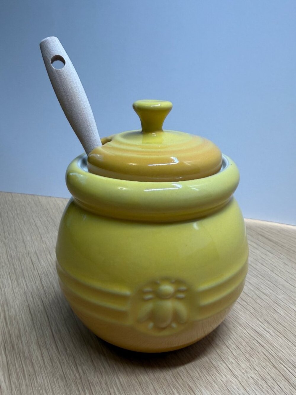 Le Creuset Honey Pot Dijon Yellow w/ Silicone Dipper